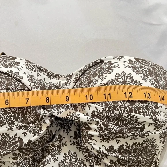 Tommy Bahama -Brown and White One Piece Swimdress - Picture 9 of 9